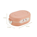 Kawaii Cartoon 3-Partition Leak-Proof Kids Bento Lunch Box – Microwave Safe & Portable