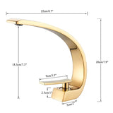 Luxury Brass Deck-Mounted Matte Black Basin Faucet – Single-Hole Mixer Tap Hot & Cold