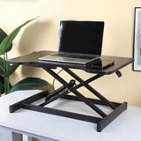 🖥️ Ultra-Slim Adjustable Standing Desk Riser – Compact Sit-Stand Desktop Converter for Monitor & Laptop