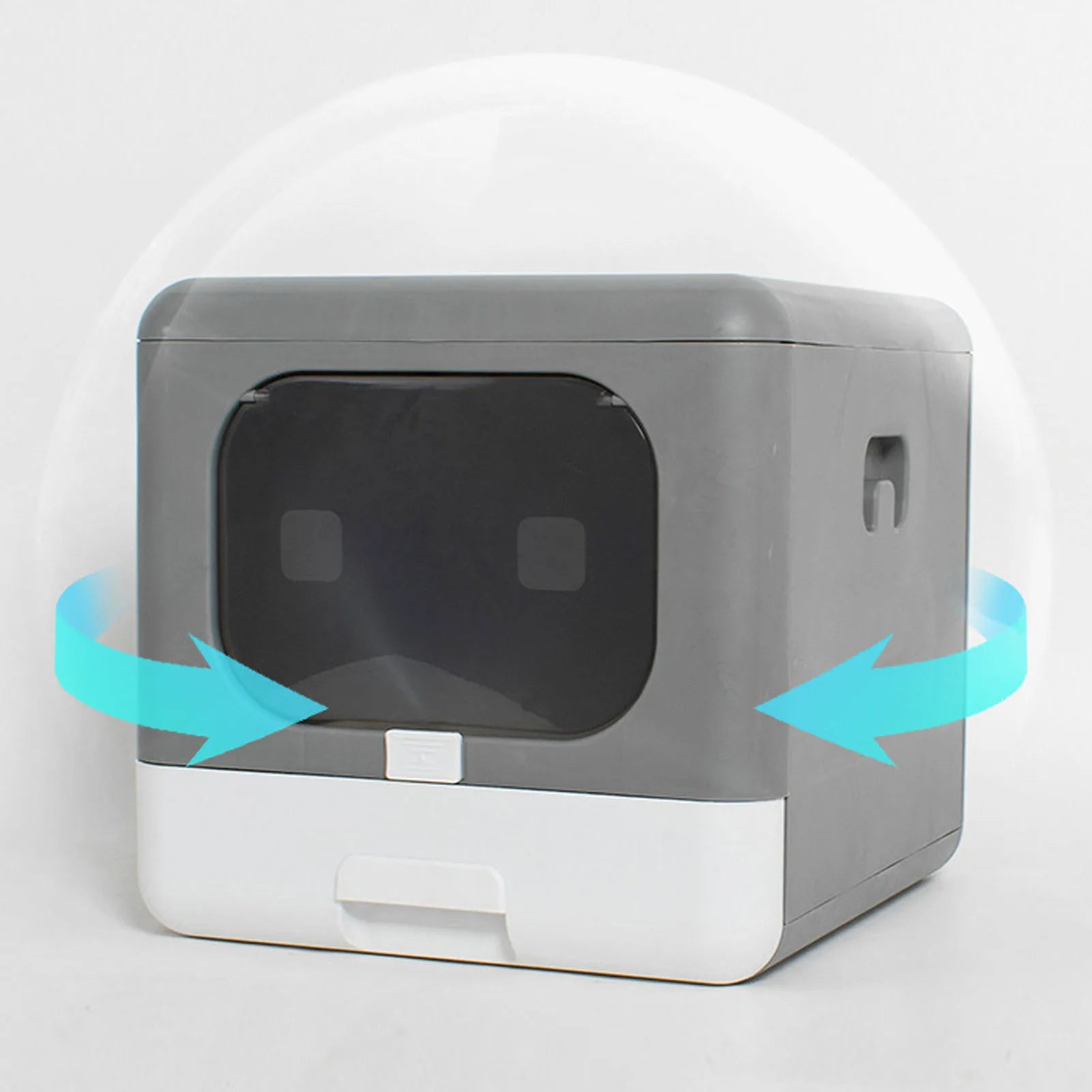 Large Plastic Cat Litter Box – Spill-Proof High-Side Cat Toilet Tray