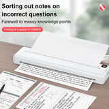 Pocket Bluetooth Photo & Document Printer – Compact, Inkless with 100 Sheets Included
