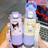 480ml Sanrio Stainless Steel Insulated Water Bottle – Hello Kitty, Kuromi, Cinnamoroll & My Melody