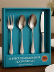 16-Piece Luxury Premium Stainless Steel Flatware Set – Service for 4 (Knives, Forks, Spoons, Teaspoons)