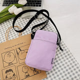 Women’s Casual Mobile Phone Crossbody Bag — Simple Vertical Shoulder Messenger Purse