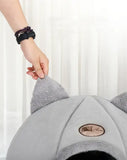 “Pet Bed with Cat Ears – Soft & Warm Cat Bed for Small, Medium & Large Cats, Machine Washable”
