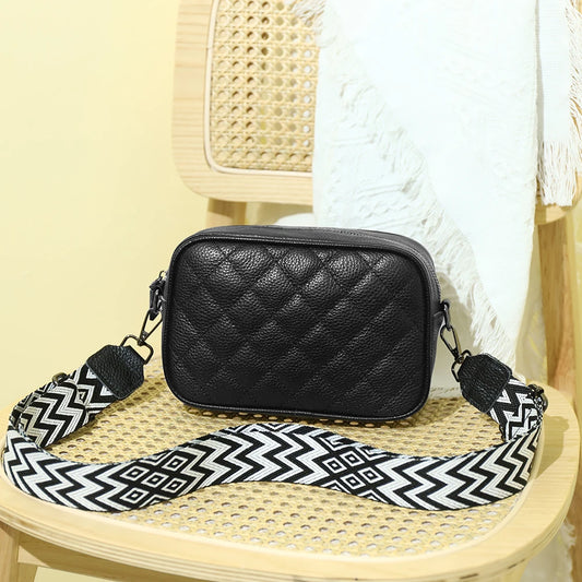 Women’s Genuine Leather Crossbody Bag – Vintage Shoulder Satchel Handbag for Casual Daily Wear & Travel