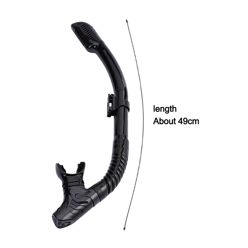 Diving Mask & Breathing Tube Set – Large Silicone Frame, Anti-Fog, UV Protection Snorkel Gear for Adults