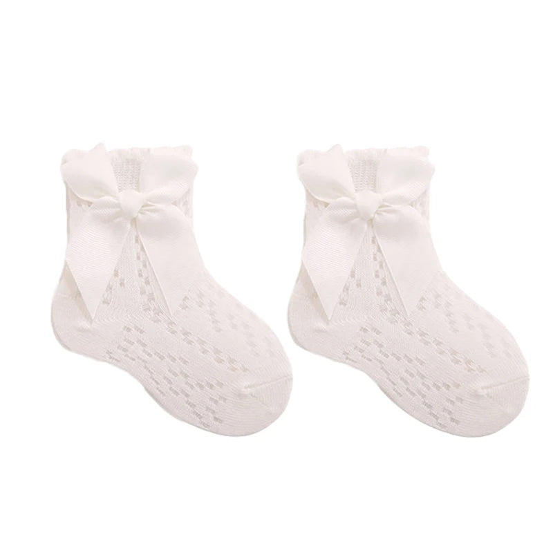 Cute Baby Girls’ Lace Ruffle Socks – Non-Slip Grip Infant & Toddler Socks for Parties, Birthdays & Photoshoots