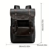 Extra Large Waterproof PU Casual Backpack – Multifunctional Outdoor & Travel Bag for Men