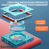 158PCS/200PCS Marble Run Magnetic Pipe Puzzle Set – DIY Construction Building Blocks STEM Toy for Kids Ages 3+, Creative Game Tiles