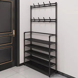 A clothes hanger and shoe rack at the entrance, used for storing shoes, clothes, jackets, hats, bags, umbrellas in the hallway - PulinGO