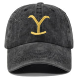 Yellowstone Dutton Ranch Embroidered Baseball Cap – Distressed Ponytail Hat with Sun Protection