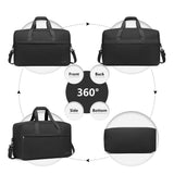 KONO 55×35×25 cm Carry-On Duffel Bag – 48 L Large-Capacity Travel Holdall with Wheels & Telescopic Handle (Unisex)