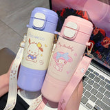 480ml Sanrio Stainless Steel Insulated Water Bottle – Hello Kitty, Kuromi, Cinnamoroll & My Melody