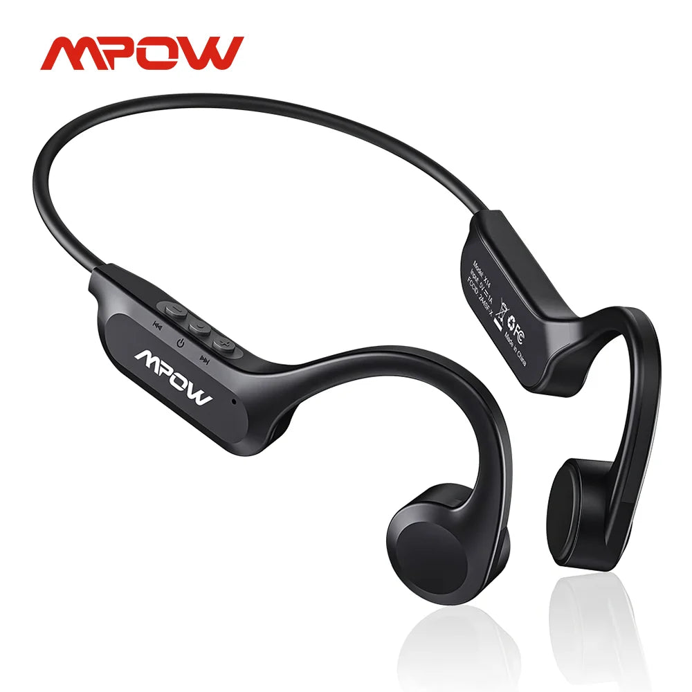 MPOW X14 Bone Conduction Sport Headphones – Bluetooth 5.3 Wireless Earphones, ENC Mic, IPX6 Waterproof, Open-Ear Design