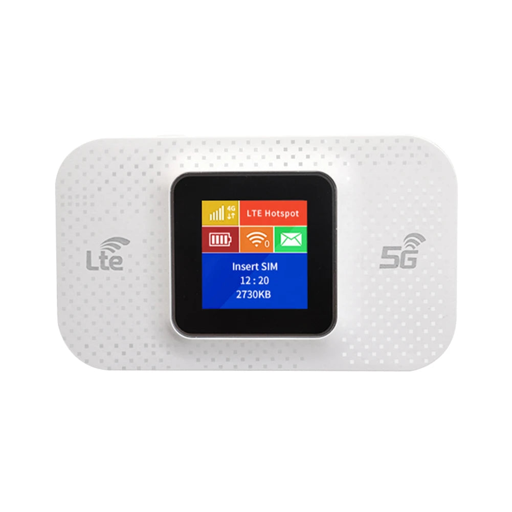 4G LTE Portable WiFi Router – Wireless Mobile Hotspot with SIM Card Slot & 3650mAh Battery for Car, Travel & Home Use