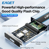 Eaget M1 Portable External SSD – High-Speed NVMe Solid State Drive 256GB/512GB/1TB/2TB, 5Gbps for Laptop, Desktop, PS4 & PS5