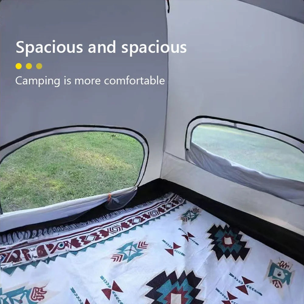 Automatic Quick-Opening Camping Tent – 2 Doors, 2 Windows, Waterproof Shelter for Outdoor Travel ⛺🌞