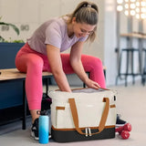 “Women’s Gym Duffel Bag with USB Charging Port, Shoe Compartment & Wet-Pocket Travel Weekender”
