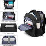15.6" Water-Resistant School Backpack – USB Charging Laptop Bookbag for Teen Boys, Men & Women | Durable Student Daypack
