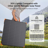 ZOUPW 450W Foldable Solar Panel – 38V Portable N-Type 16BB Solar Charger | High Efficiency, Lightweight Design for Power Station & Generator