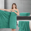 4-Piece Hotel-Grade Bamboo-Cotton Towel Set – Ultra-Absorbent Luxury Bath & Face Towels