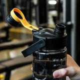 Large Capacity Sports Water Bottle – 1.5 L / 2 L / 3 L Straw Jug with Time Marker & Leak-Proof Lid