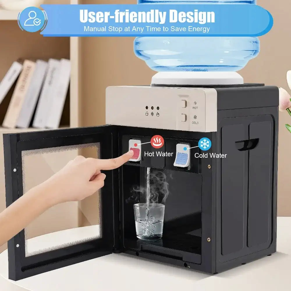Top-Loading Countertop Hot & Cold Water Dispenser – Instant Drinking Machine for Home, Studio & Office