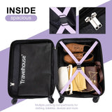 Travelhouse 20″ Carry-On Hardside Suitcase – Lightweight Spinner Wheels Travel Luggage
