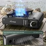Portable Cassette Gas Stove – 2900W High Fire Outdoor Camping & Household Grill Stove for BBQ & Cooking”