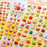 Cute Mini Animal 3D Bubble Stickers – Stereoscopic Diary & Stationery Decor
