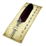 Feather Dip Pen Set with 5 Nibs & Ink – Vintage Calligraphy Writing Tool