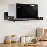 Bymaocar Wall-Mounted Stainless Steel Microwave Rack – Heavy-Duty, 7-Tube Support