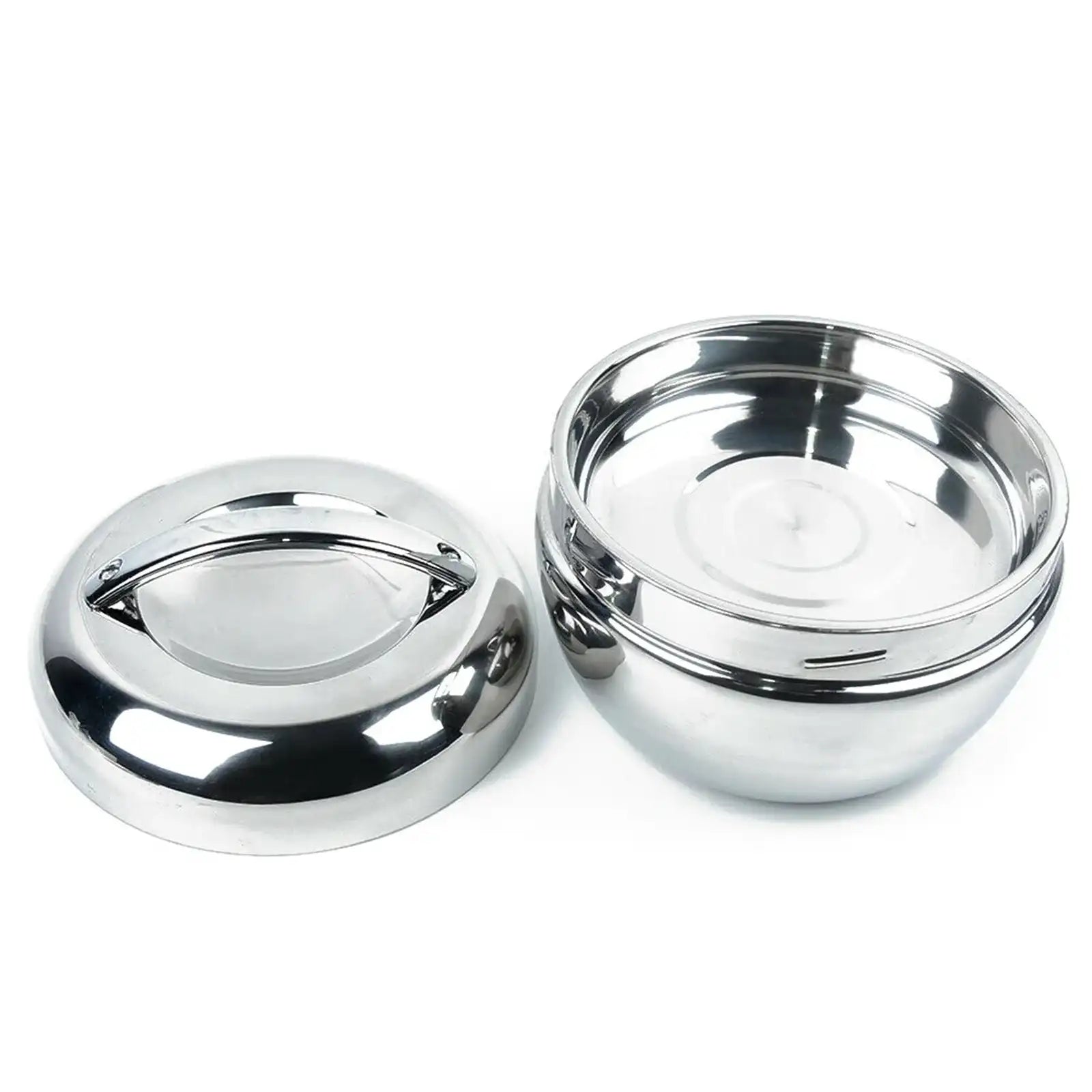 Portable Stainless Steel Thermo-Insulated Food Container – Round Bento Lunch Box (SCVD889)