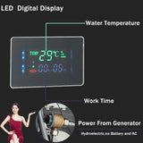 Intelligent LED Shower Panel System with LCD Display & 6 Modes – Rain, Waterfall, Massage Jets 🌧️