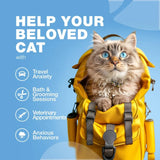 Cat Calming Treats – Hemp & Melatonin Soft Chews with Hemp Seed Oil & Probiotics for Anxiety & Stress Relief