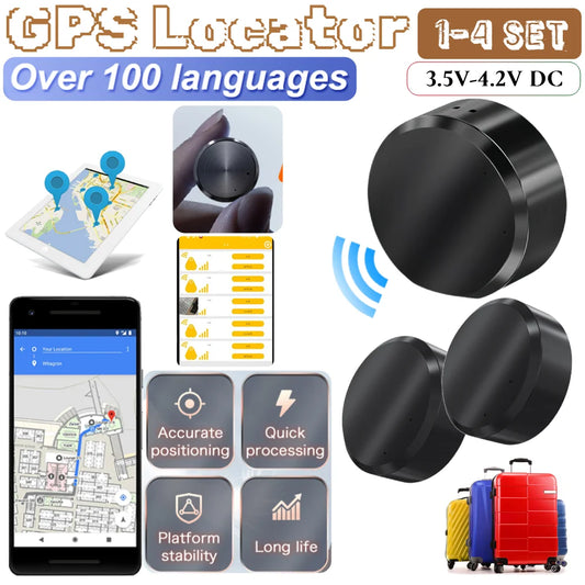 Magnetic GPS Locator – USB Micro 5Pin DC Tracker with Anti-Lost Alarm for Cars, People & Personal Items (1–4pcs Set)