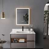 16x20 Inch LED Lighted Bathroom Mirror – Wall-Mounted Vanity Mirror with Anti-Fog, Smart Touch Button & Memory Function