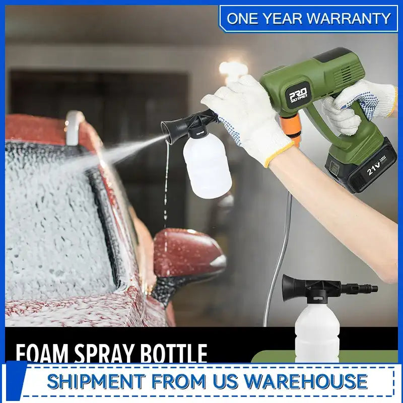 Cordless Pressure Washer 1500 PSI – Portable Handheld Power Cleaner with 6-in-1 Nozzle & 2 × 3.0Ah Batteries