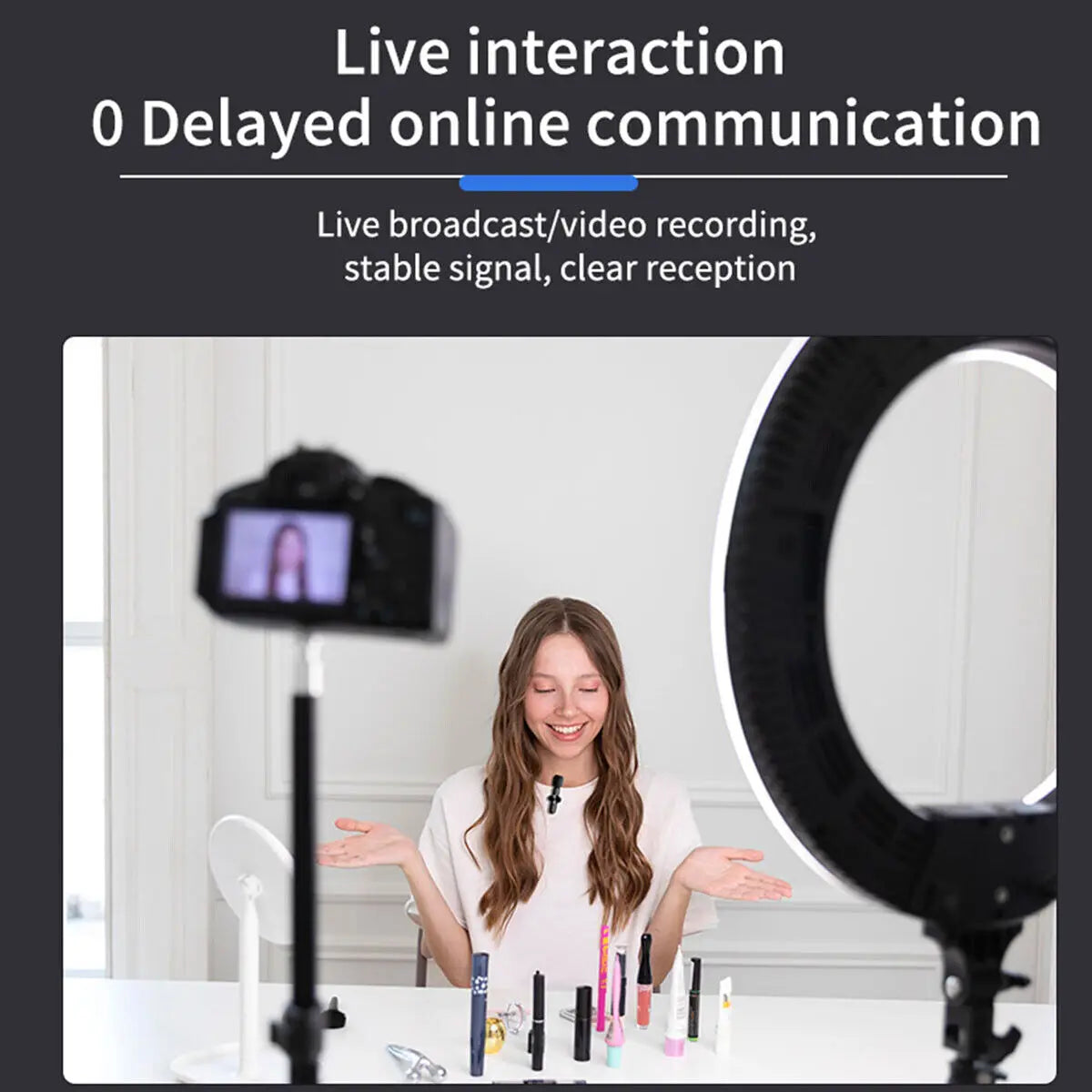 Mini Wireless Lavalier Microphone for Android – Compact, Clip-On Mic for Audio & Video Recording