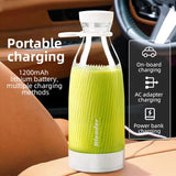 500ml White Electric Fruit Juicer Blender – 6-Blade USB Rechargeable Mini Portable Smoothie & Shake Maker 🍓⚡