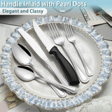 48-Piece Mirror-Polished Stainless Steel Flatware Set – Service for 8 (Forks, Spoons & Knives)