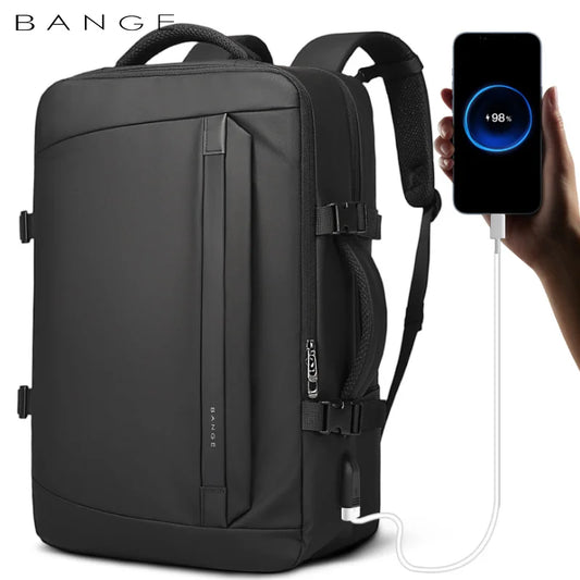 Multifunctional Waterproof 15.6" Laptop Backpack with USB Charging for Business Travel