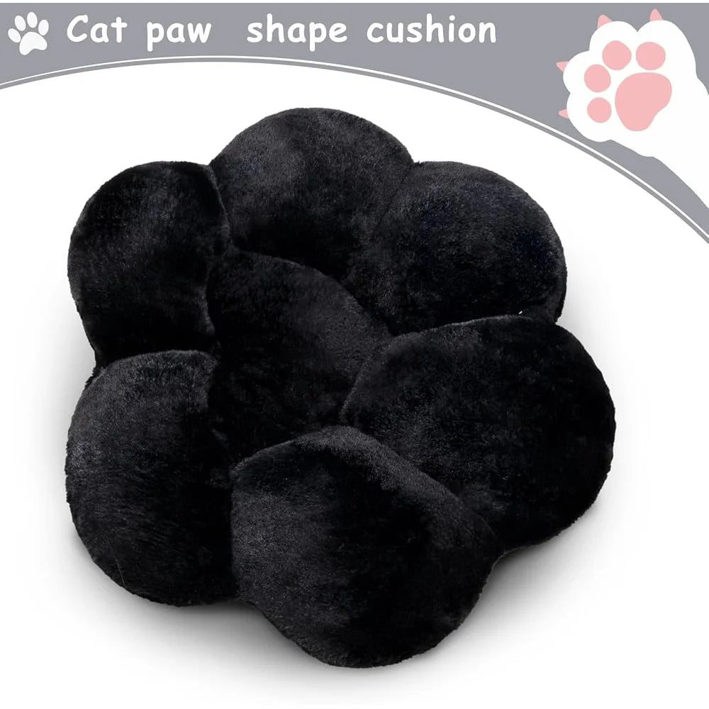Cute Cat Paw Cushion – Plush Soft Gaming & Office Chair Cushion, Comfy Cat Paw-Shaped Floor Mat & Pillow for Home or Office