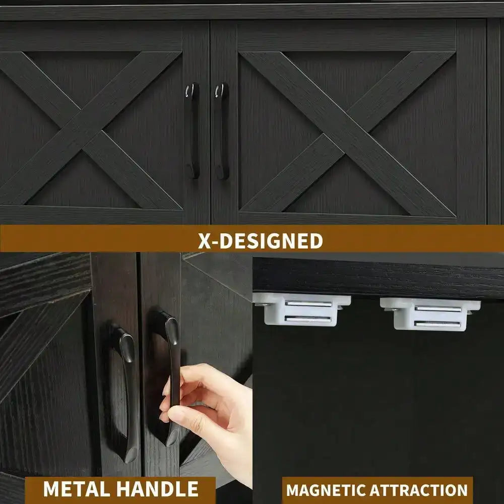 Heavy-Duty Metal Aquarium Stand & Storage Cabinet – Fits 40-50 Gallon Fish Tank