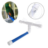 Suction Cup Bird Perch Toy – Window & Shower Stand for Parrots, Macaws, Cockatoos, African Greys, Conures & Parakeets