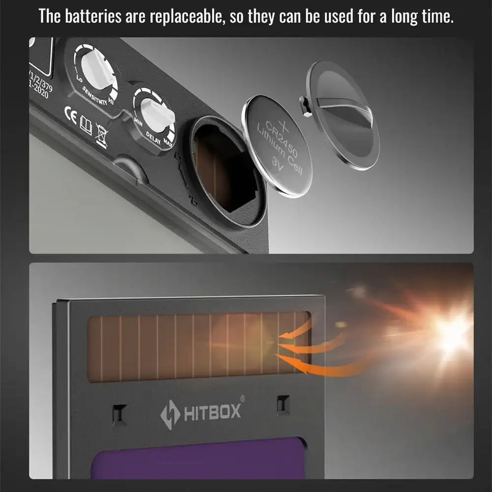 Pro-Grade Auto-Darkening Welding Helmet DIN 9-13 with True-Color Large View