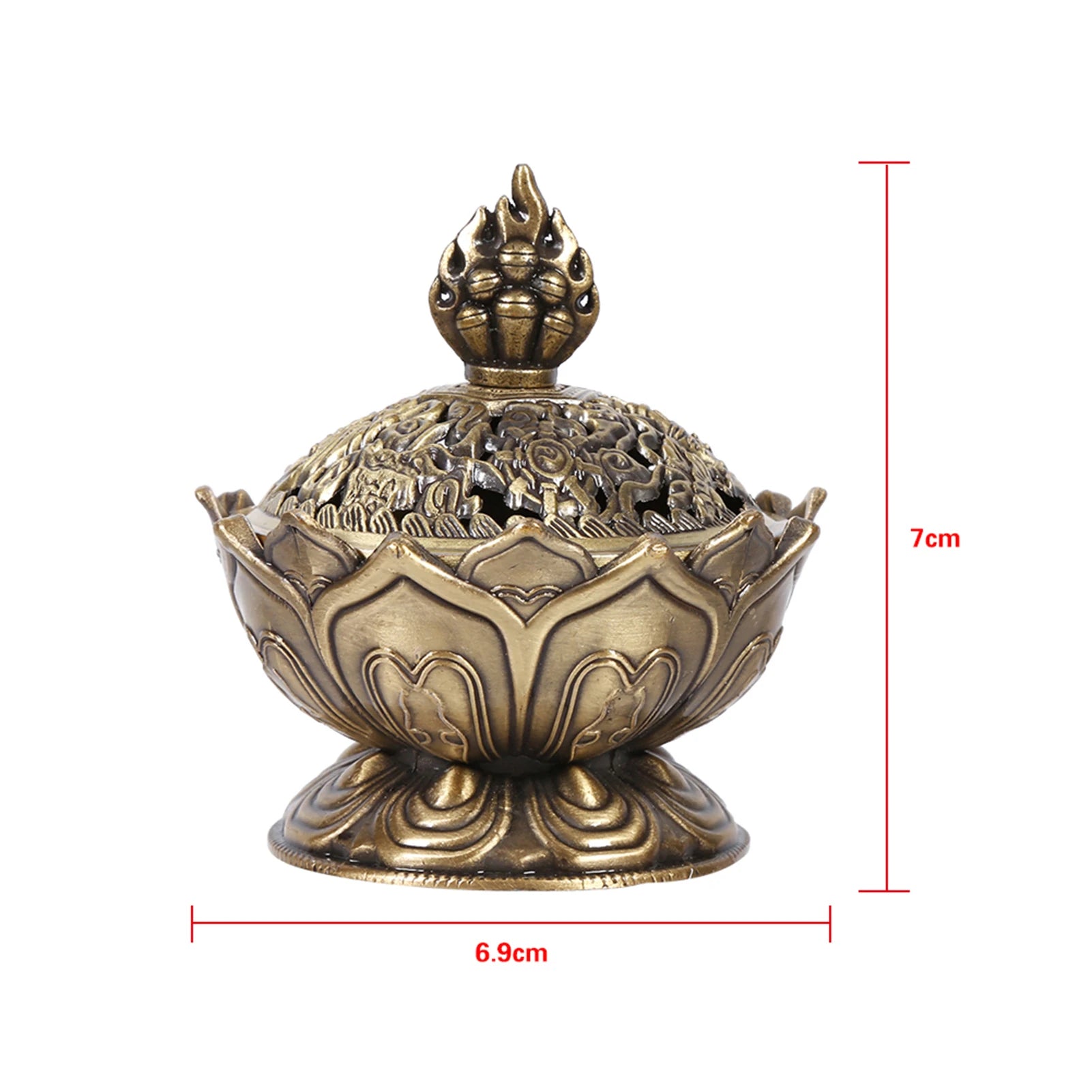 Vintage Backflow Incense Burner – Ceramic Smoke Waterfall Cone & Stick Holder | Zen Aromatherapy Home Decoration