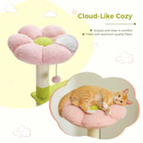 Flower Cat Tree – Multi-Level Cat Tower with Sisal-Covered Scratching Posts, Cute Cat Condo & Top Perch for Indoor Small & Medium Cats