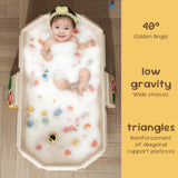 Animal Baby Portable Bathtub – Folding Newborn Swimming Pool with Real-Time Temperature Display & Shower Basin